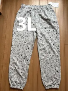 すみっコぐらし スウェットパンツ スエットパンツ 3L 裏起毛