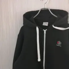 Reebok　リーボック　パーカー　フルジップ　ロゴ　ブラック