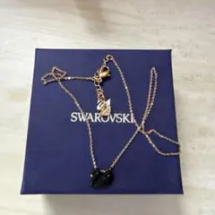 SWAROVSKI スワロフスキー ブラック スワン ネックレス