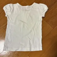 ホワイト Tシャツ フリル袖　プチバトー