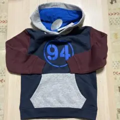 94プリント フード付きパーカー 130cm