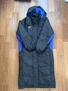 UMBRO ロングベンチコート ブラック/ブルー　サイズ160