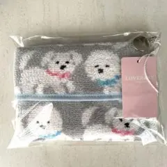 FEILER モフモフワンチャン ポーチM グレー - メルカリ