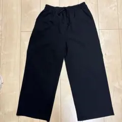 【美品】黒のワイドパンツ ゴムウエスト