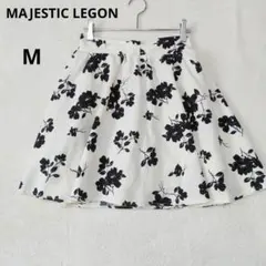マジェスティックレゴン　花柄フレアスカート インナーパンツ付 　M