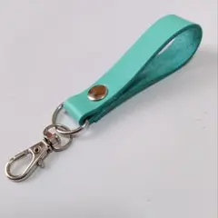 本革 ハンドメイド シンプルキーストラップ ティファニーブルーのサムネイル