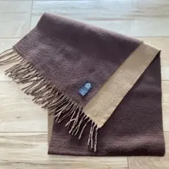 ウール　マフラー ブラウン　茶色　ベージュ 無地　シンプル　メンズ　レディース