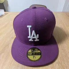 New Era キャップ パープル 7 1/2 flexwitme - メルカリ