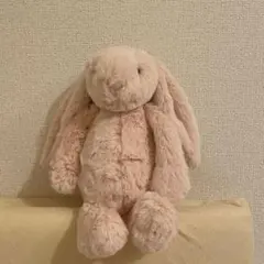 【美品】Jellycat うさぎのぬいぐるみ ピンク Mのサムネイル