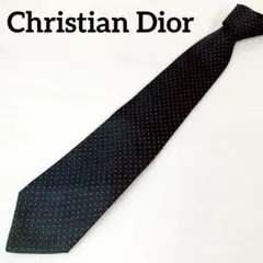 プリン様⭐︎ご専用✨ Dior ディオール ネイビー レッド ドット柄 ネクタイ✨