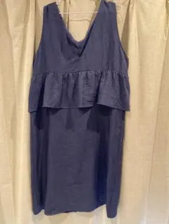 3L しまむら フリル付ワンピース 春夏秋 ゆったり 大きめ マタニティも 美品