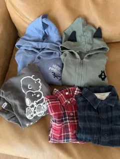 男の子　110 パーカー　シャツ　まとめ売り