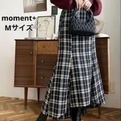 【新品・未使用】 moment+ ツイードマーメイドスカートのサムネイル