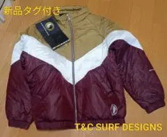 タグ付未使用 T＆C Surf Designsゴールド系ダウンジャケットメンズL