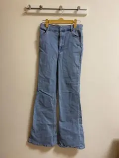 earth music&ecology ハイウエストブーツカットデニム Sサイズ