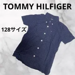 M432 TOMMY HILFIGER キッズ　半袖　シャツ　ドット　128