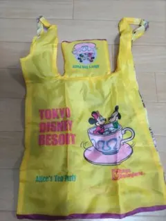 (中古)東京ディズニーリゾート　エコバッグ　カプセルトイ