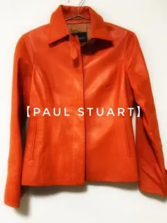 【Paul Stuart】レザー ジャケット オレンジのサムネイル