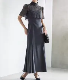 【美品】3wayレースボレロ&マーメイドキャミ パーティー ドレス 結婚式