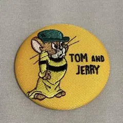 TOM and JERRY 刺繍缶バッジ