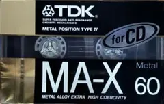 TDK MA-X 60 メタルカセットテープ Type IV