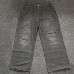 wide baggy black denim mode y2k tech