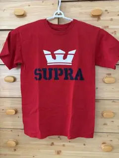 SUPRA Tシャツ レッド メンズ Sサイズ