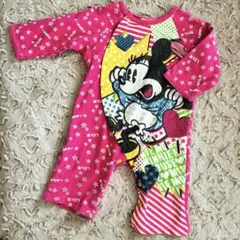 Disney ミニーマウス ロンパース 80cm ピンク 総柄のサムネイル