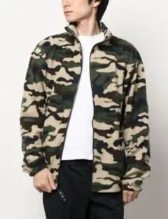 INNOCENT USメイドのカモフラフリースフルジップ M