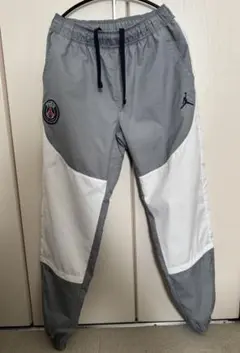 JORDAN PSG ナイロンパンツ グレー/ホワイト メンズ M