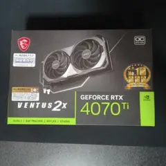 MSI Geforce RTX4070Ti VENTUS2x 12GB OCのサムネイル