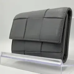 ボッテガ ヴェネタ 三つ折り 財布 レザー マキシイントレチャート カセット