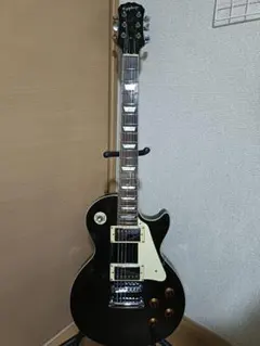EPIPHONE ブラック エボニー レスポール エレキギター 手渡し可 - メルカリ