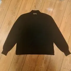 三越　カシミヤ100%　ハイネックニット　セーター　ブラック　M