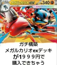 値下げ不可 ガチ構築 メガルカリオexデッキ ポケモンカードゲーム
