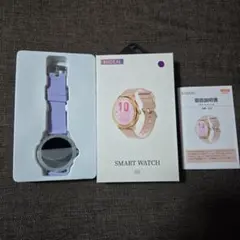 itDEAL スマートウォッチ G32 腕時計 レディース パープル