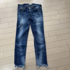 Ungrid スキニーデニム ダメージ加工