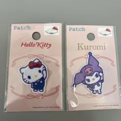 Kuromi & Hello Kitty ワッペンセット