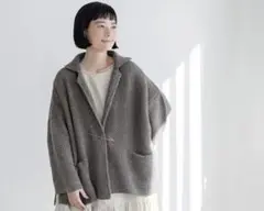 未使用 ichi イチ 鹿の子編みニットカーディガン