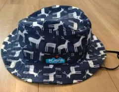 KAVU キッズ ハット 鹿柄 ネイビーMサイズ58センチのサムネイル