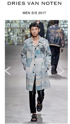 DRIES VAN NOTEN S/S 2017 トロンプルイユコート　48のサムネイル