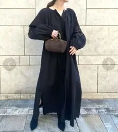 Plage　ethnic lace gown ワンピース　2way　マキシ