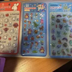 正規品ディズニープクプクシール 3枚セット