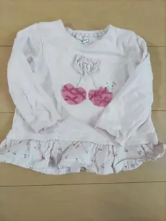 coeur a coeur 長袖カットソー ピンク さくらんぼのサムネイル