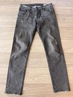 YCHAI(イカイ)ダメージ加工ダークグレー デニムパンツ