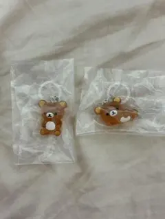 リラックマ クリアマスコットチャーム めじるしアクセサリー