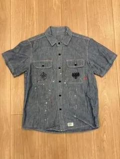 WTAPS CELL SS シャンブレーシャツ ペイント加工のサムネイル