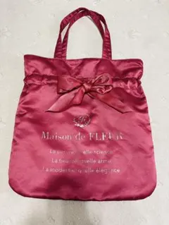 Maison de FLEUR リボン トートバッグ レッドのサムネイル
