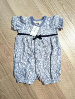 【新品タグ付き】花柄ロンパース 【プティマイン】