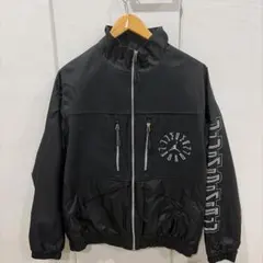 JORDAN ナイロンジャケット ブラック ジャンプマンロゴ　Lサイズ